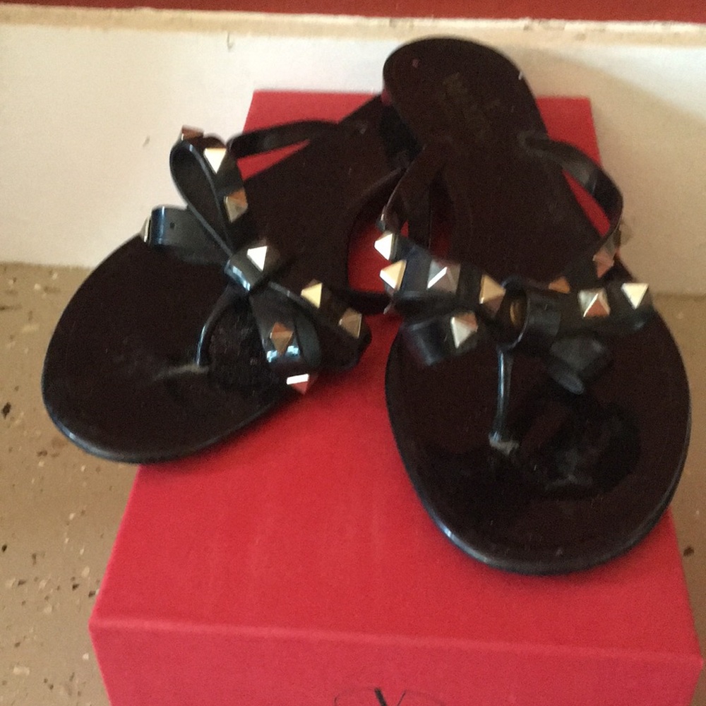 Valentino Rock stud flip flops